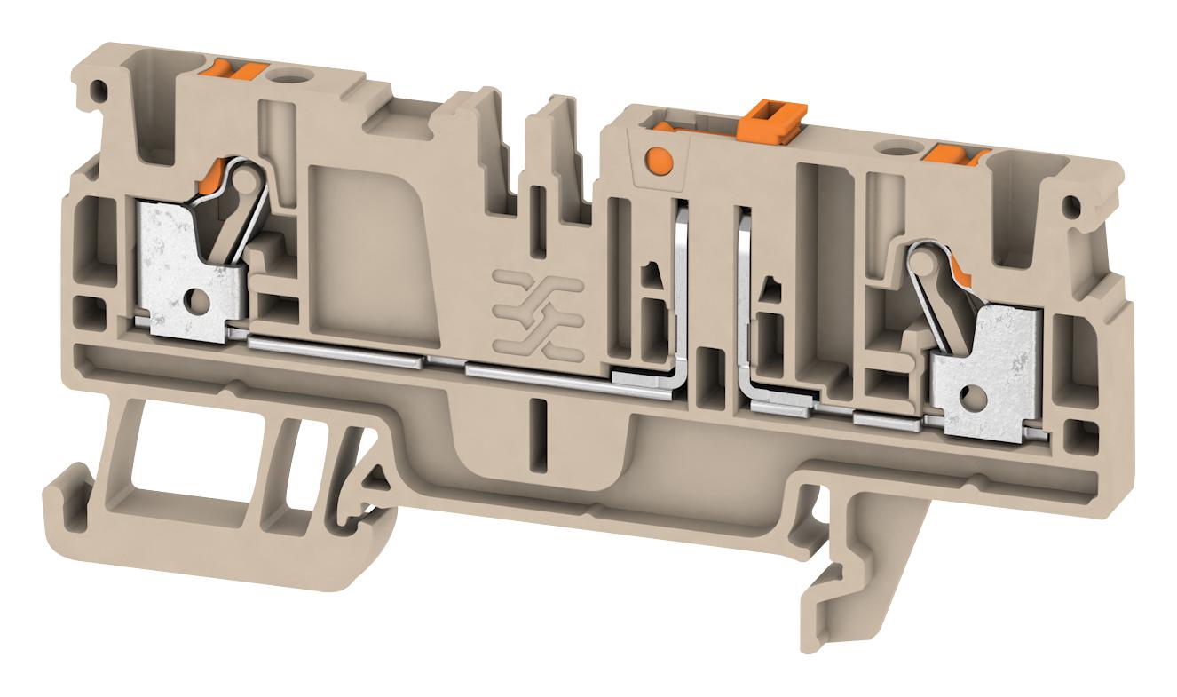 Weidmuller 1989800000 Terminal Block, Din Rail, 2Pos, 12Awg