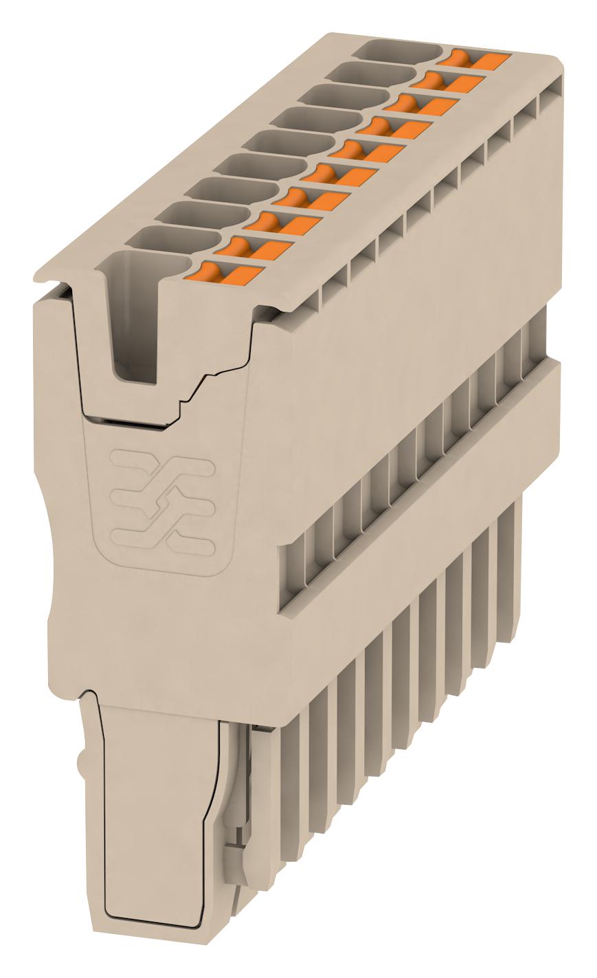 Weidmuller 1513770000 Terminal Block, Pluggable, 10Pos, 12Awg