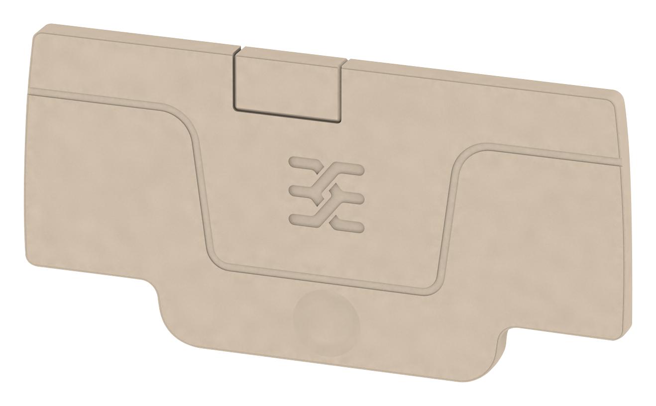 Weidmuller 1552600000 End Plate, Pe Terminal Block, Beige