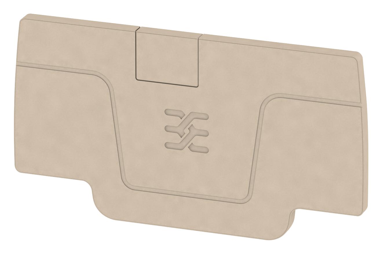 Weidmuller 1514400000 End Plate, Pluggable Term Block, Beige