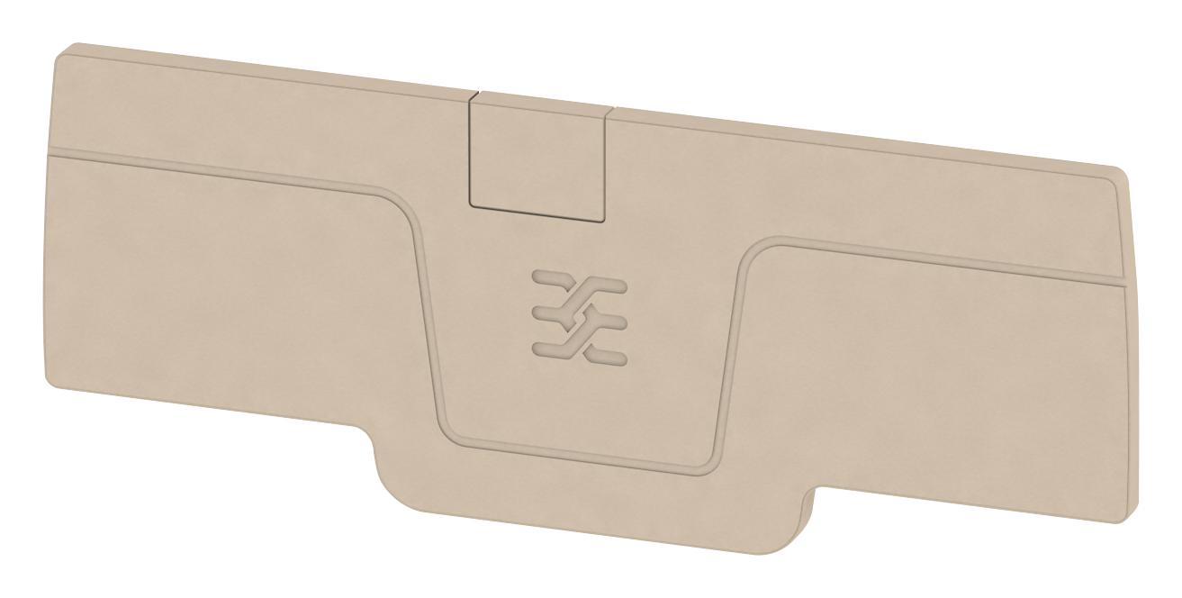 Weidmuller 1521530000 End Plate, Beige, Feed Thru Term Block