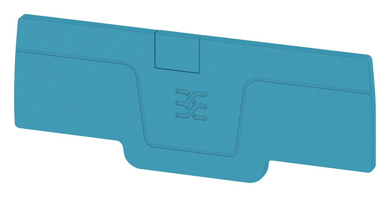 Weidmuller 1521640000 End Plate, Feed Thru Term Block, Blue