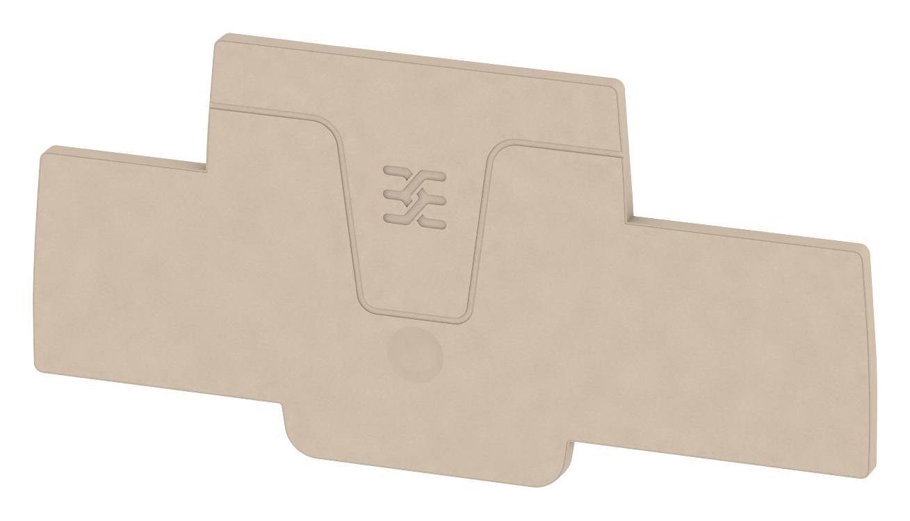 Weidmuller 1547690000 End Plate, Beige, Feed Thru Term Block