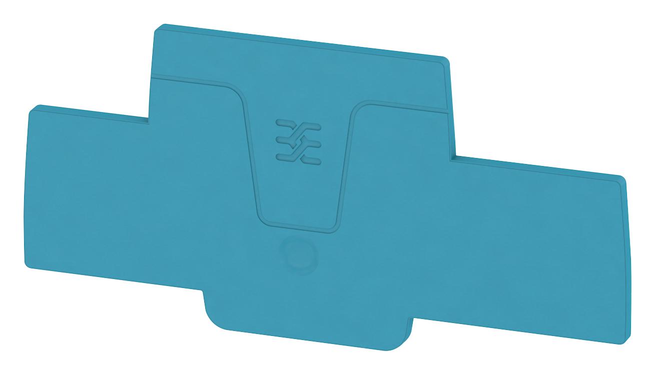 Weidmuller 1547700000 End Plate, Feed Thru Term Block, Blue