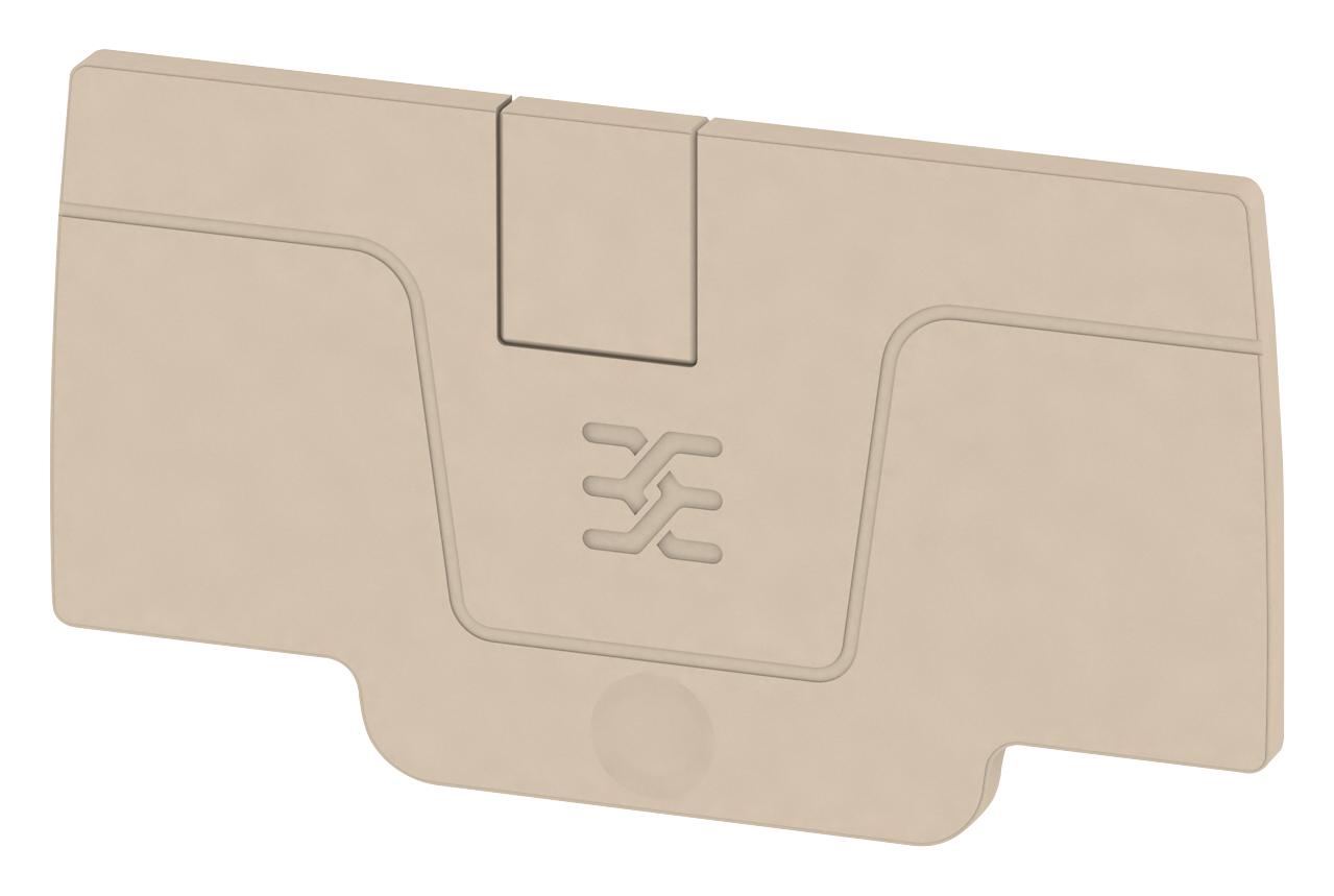 Weidmuller 2051680000 End Plate, Feed Thru Term Block, Beige