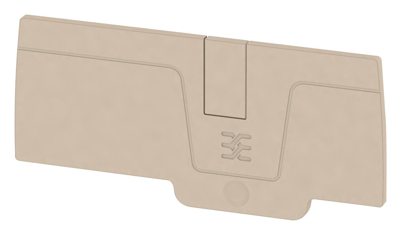 Weidmuller 1991970000 End Plate, Feed Thru Term Block, Beige