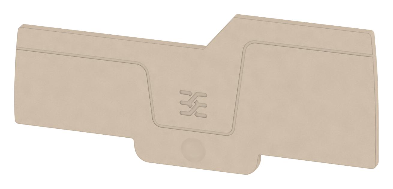 Weidmuller 1993590000 End Plate, Terminal Block, Beige