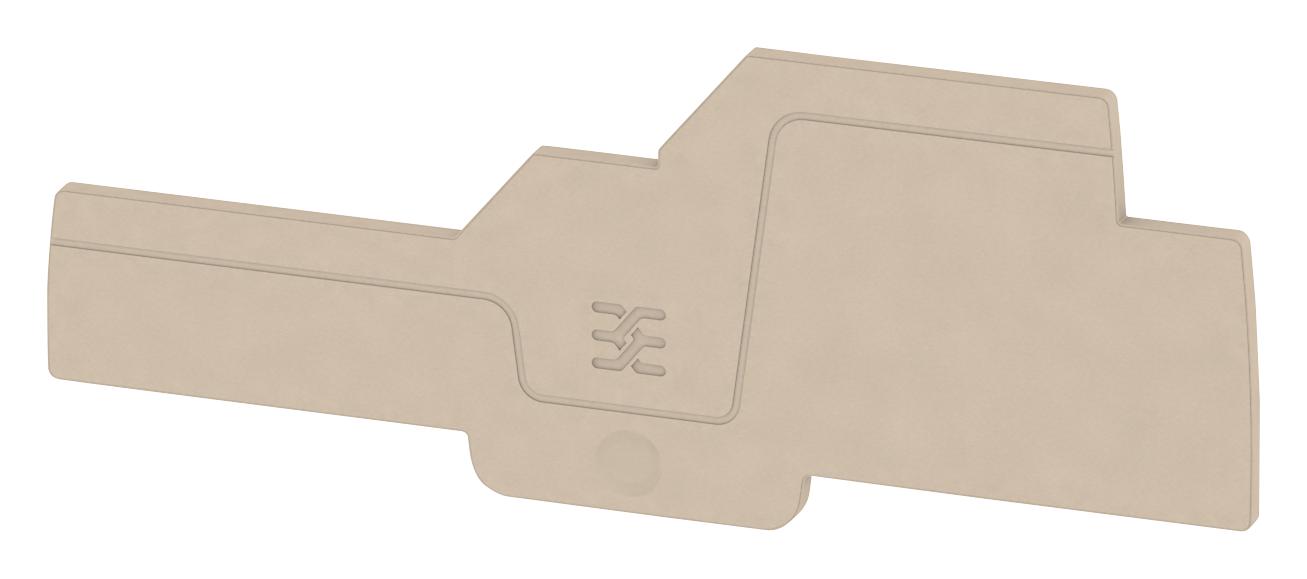 Weidmuller 1993600000 End Plate, Terminal Block, Beige