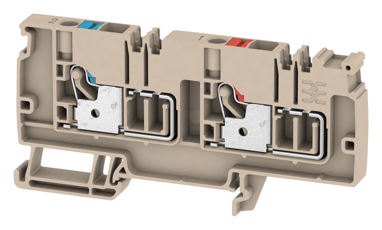 Weidmuller 1988260000 Terminal Block, Din Rail, 2Pos, 8Awg