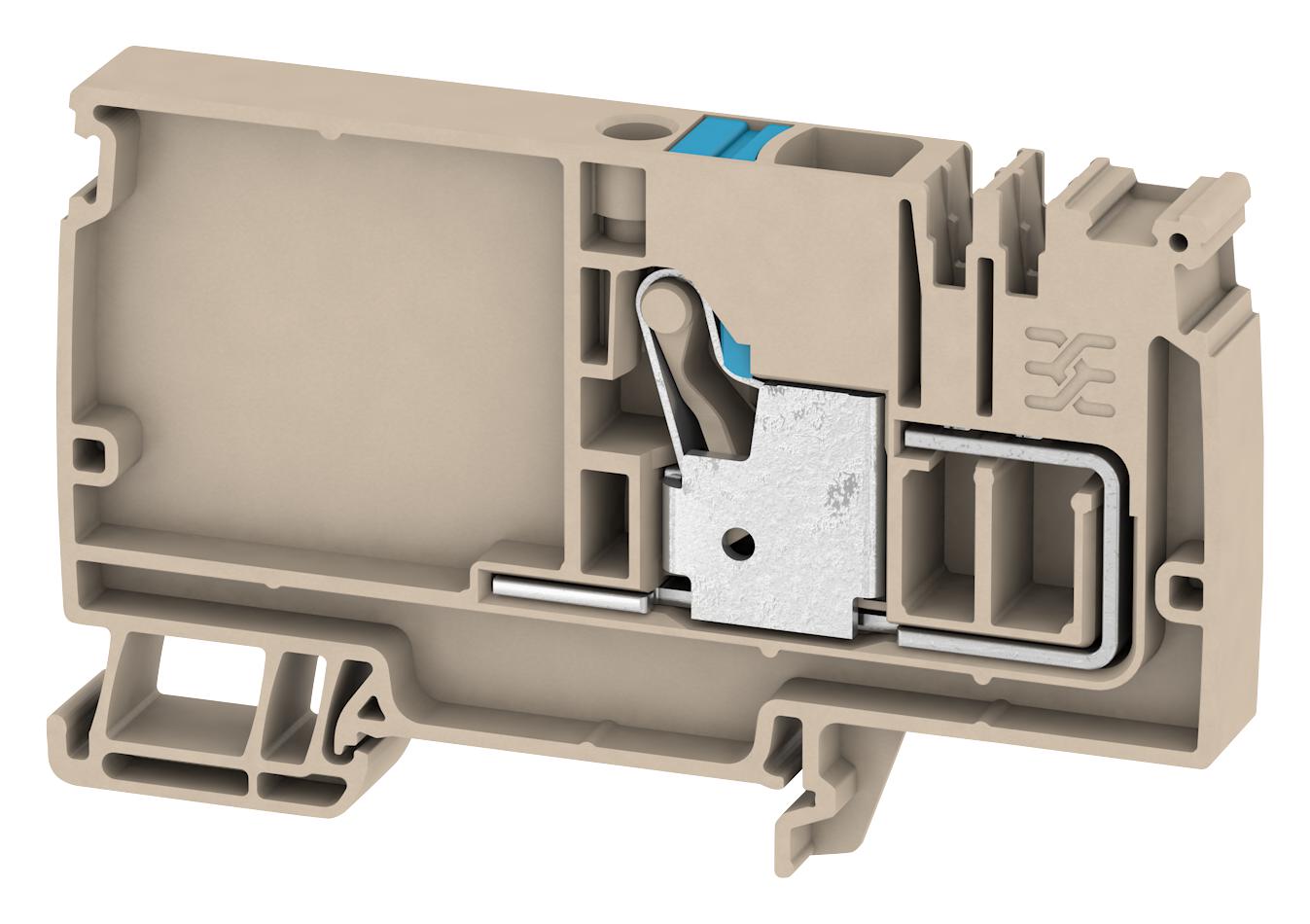 Weidmuller 1988180000 Terminal Block, Din Rail, 2Pos, 6Awg