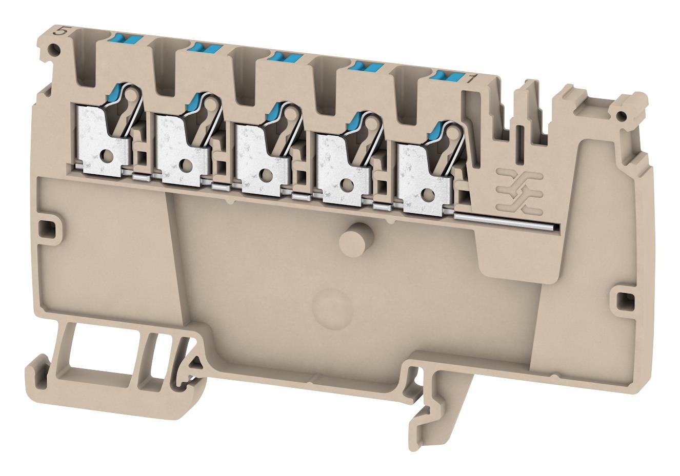 Weidmuller 1988100000 Terminal Block, Din Rail, 2Pos, 12Awg