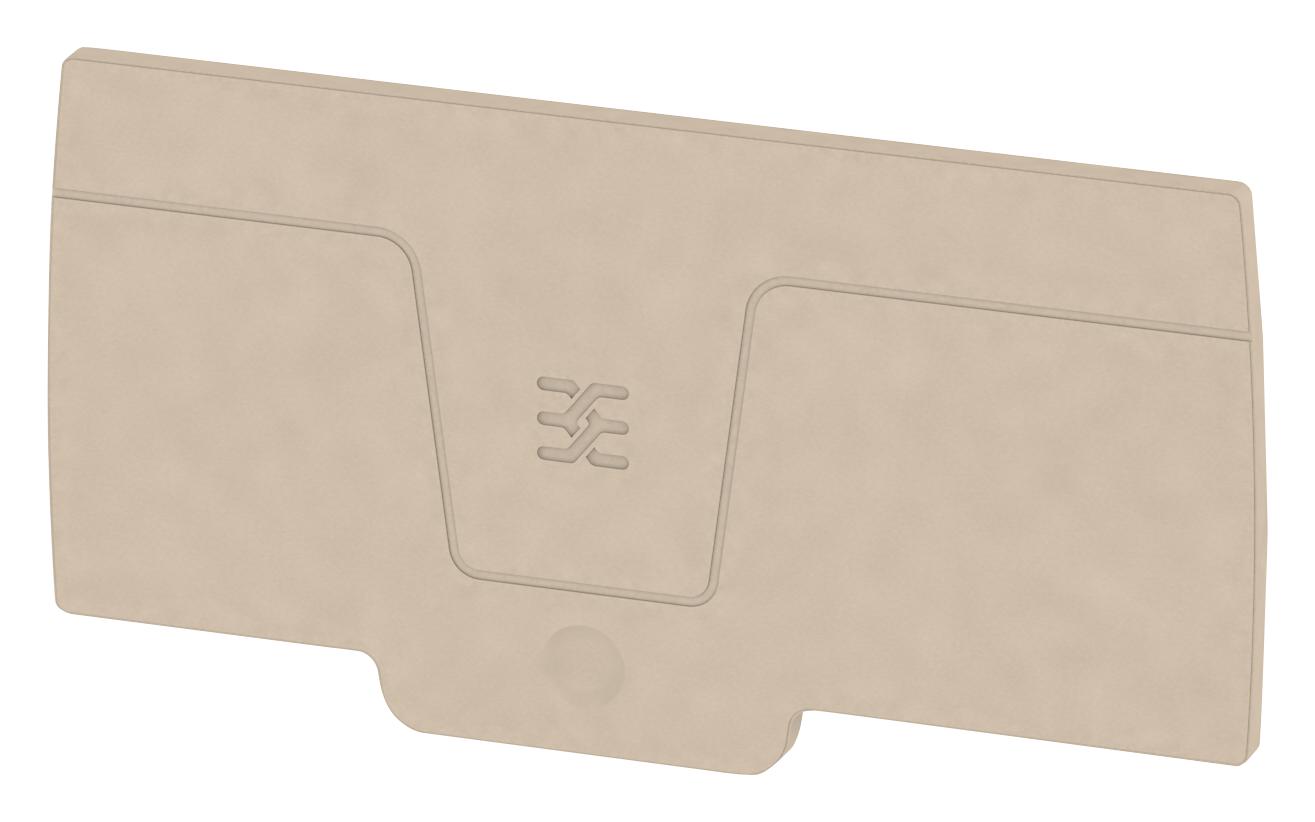 Weidmuller 1988300000 End Plate, Terminal Block, Beige