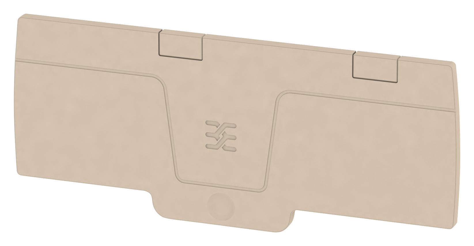 Weidmuller 1990140000 End Plate, Terminal Block, Beige