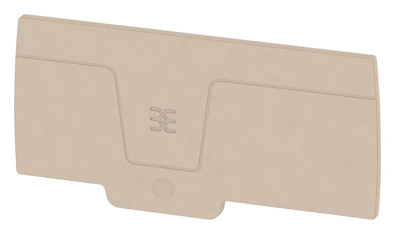 Weidmuller 1988340000 End Plate, Terminal Block, Beige