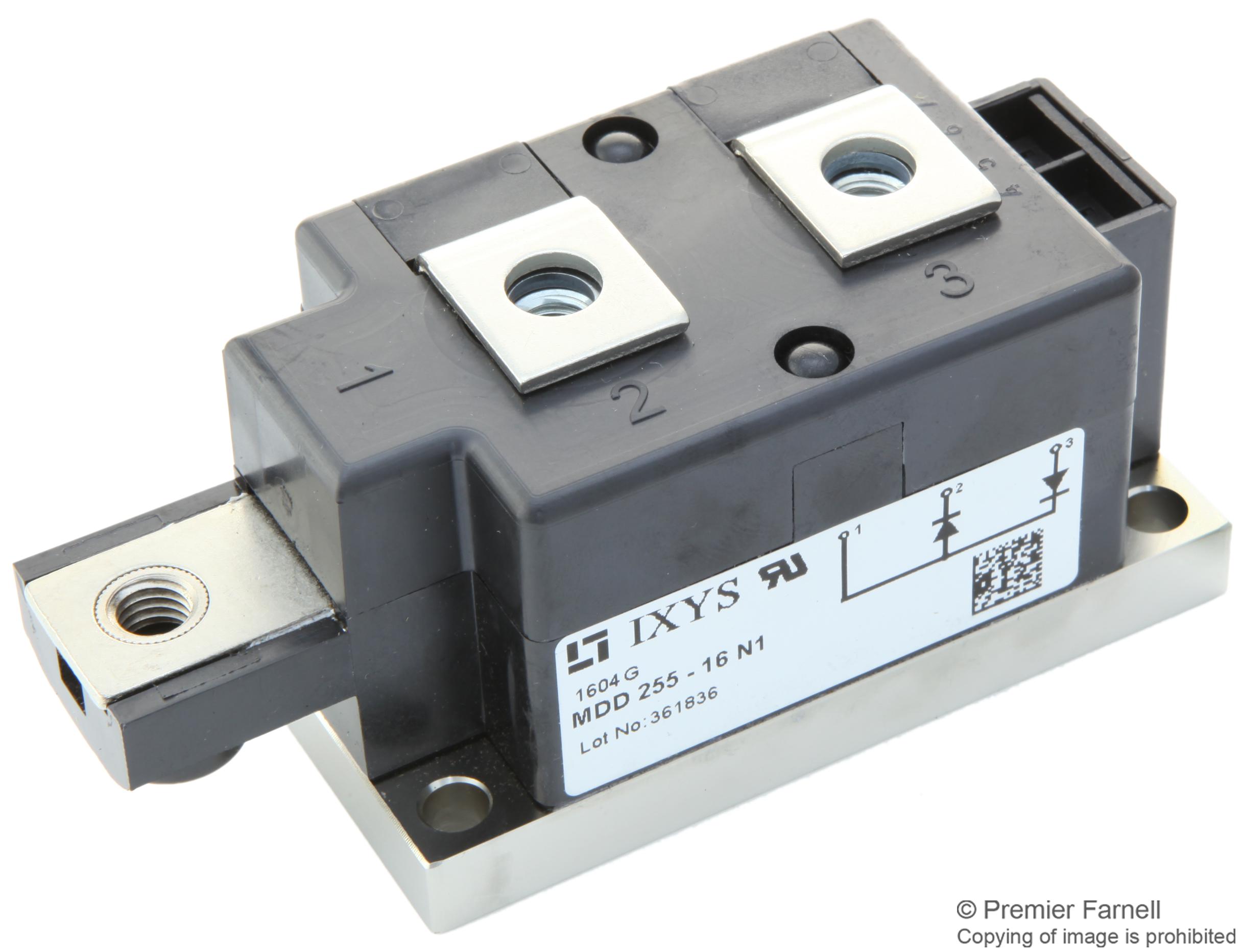 Ixys Semiconductor Mcc255-12Io1 Thyristor Module, 250A, 1.2Kv