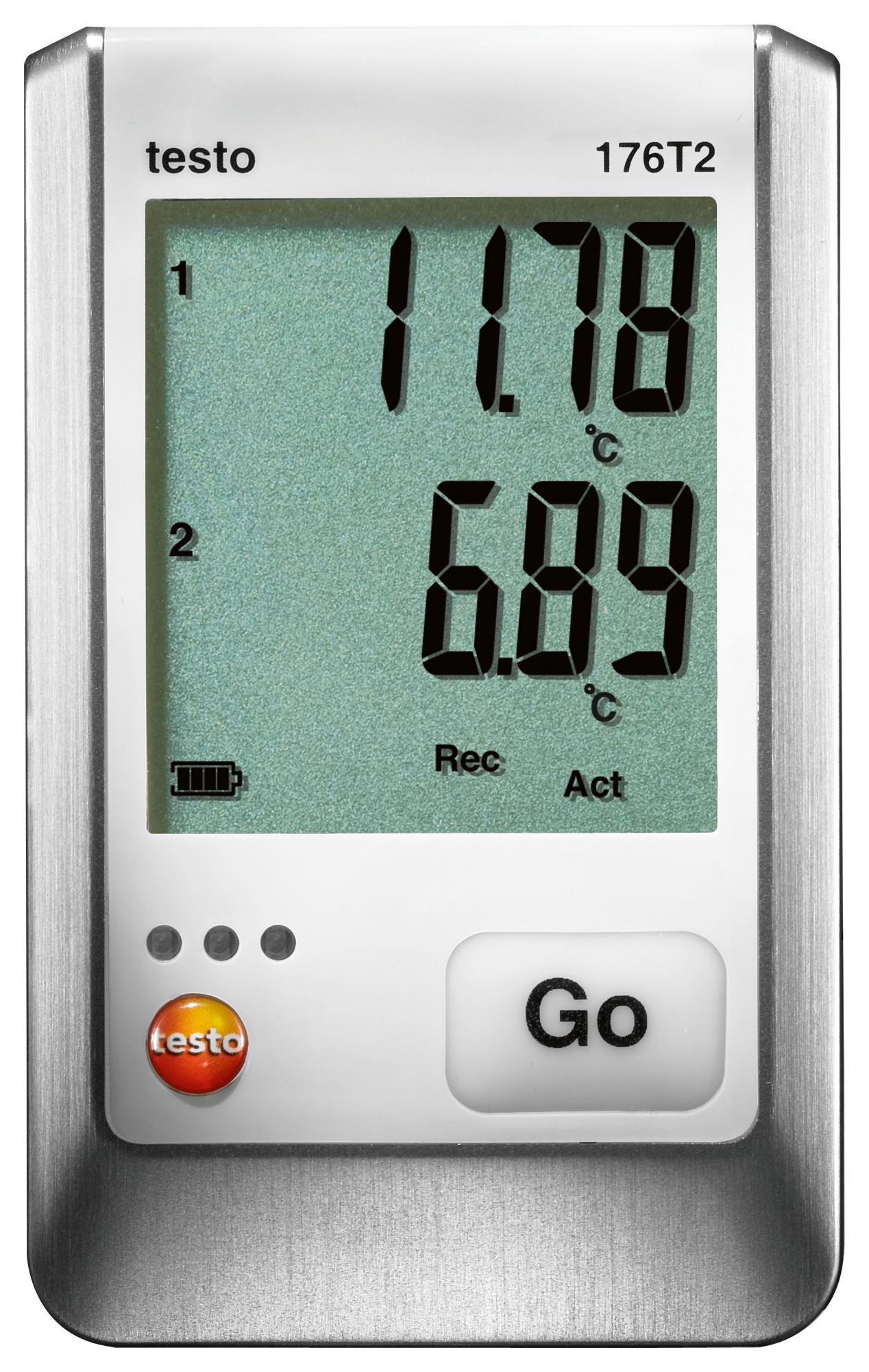 Testo Testo 176-T2 Data Logger, Temp, -100 To 400 Deg