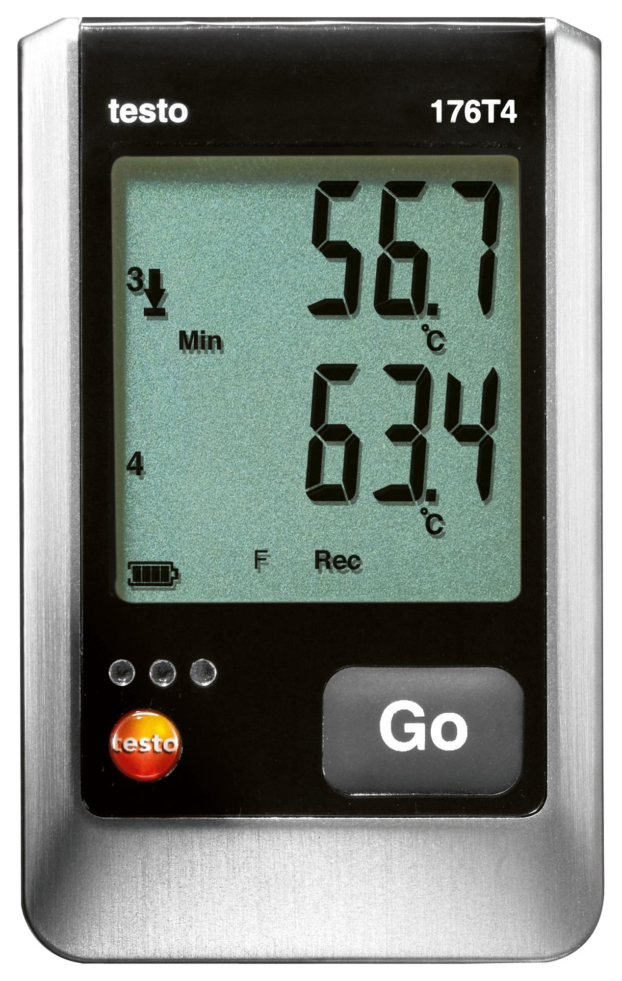 Testo Testo 176-T4 Data Logger, Temp, -195 To 1000 Deg