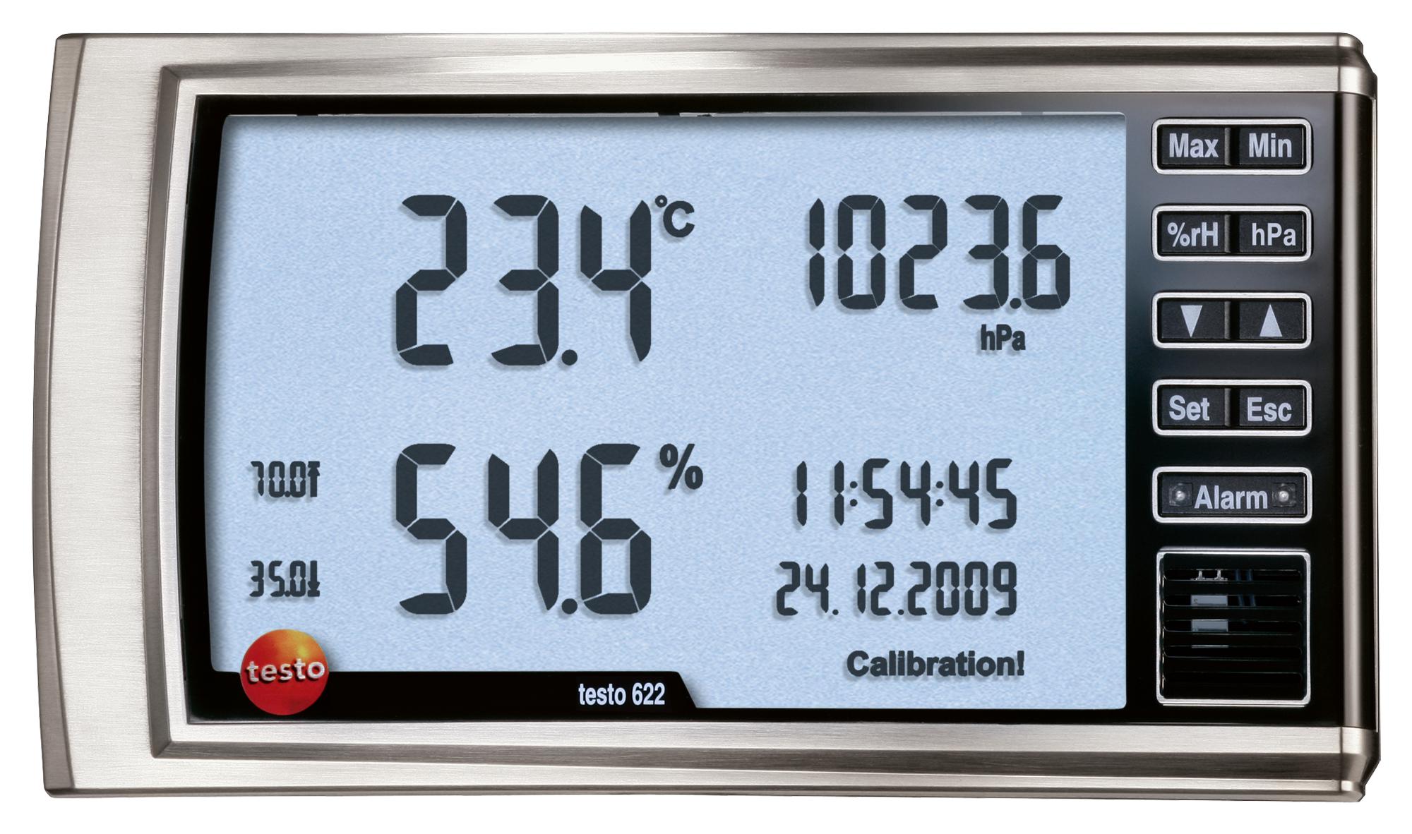 Testo Testo 622 Thermohygrometer/barometer, 0-10%rh, 3%