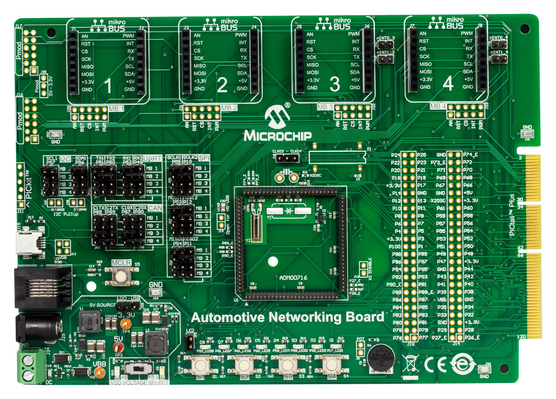 Microchip Adm00716 Dev Board, Automotive Networking