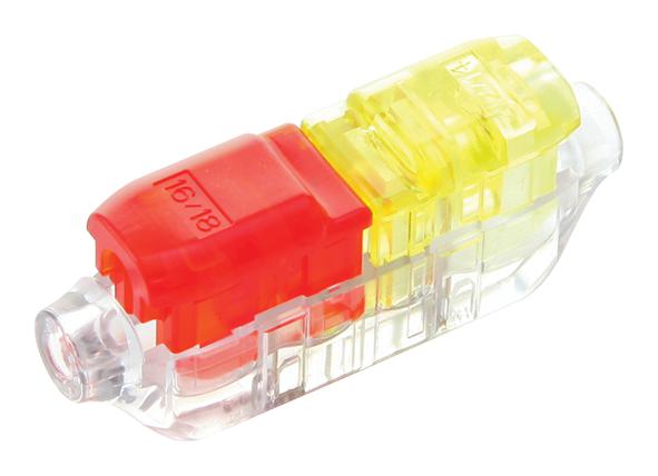 Te Connectivity 2213600-2 Terminal, Wire Splice, 12Awg, Yel/red