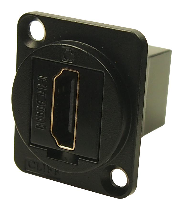 Cliff Electronic Components Cp30200Gmb Adapter, Hdmi Type A Receptacle, Black