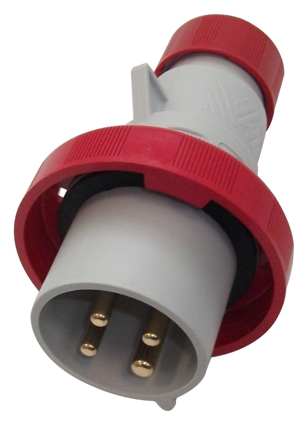 Ilme Pew3264Sv Industrial Plug, 3P, 32A, 415V, Red