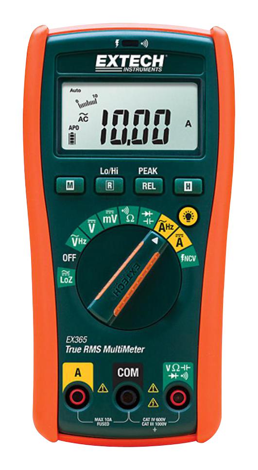 Extech Instruments Ex365P Industrial Dmm+Ncv, True Rms, 6000Count