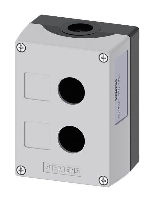 Siemens 3Su1802-0Aa00-0Ab1 Enclosure, 2 Command Point, Plastic, Gry