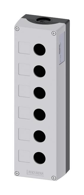 Siemens 3Su1806-0Aa00-0Ab1 Enclosure, 6 Command Point, Plastic, Gry