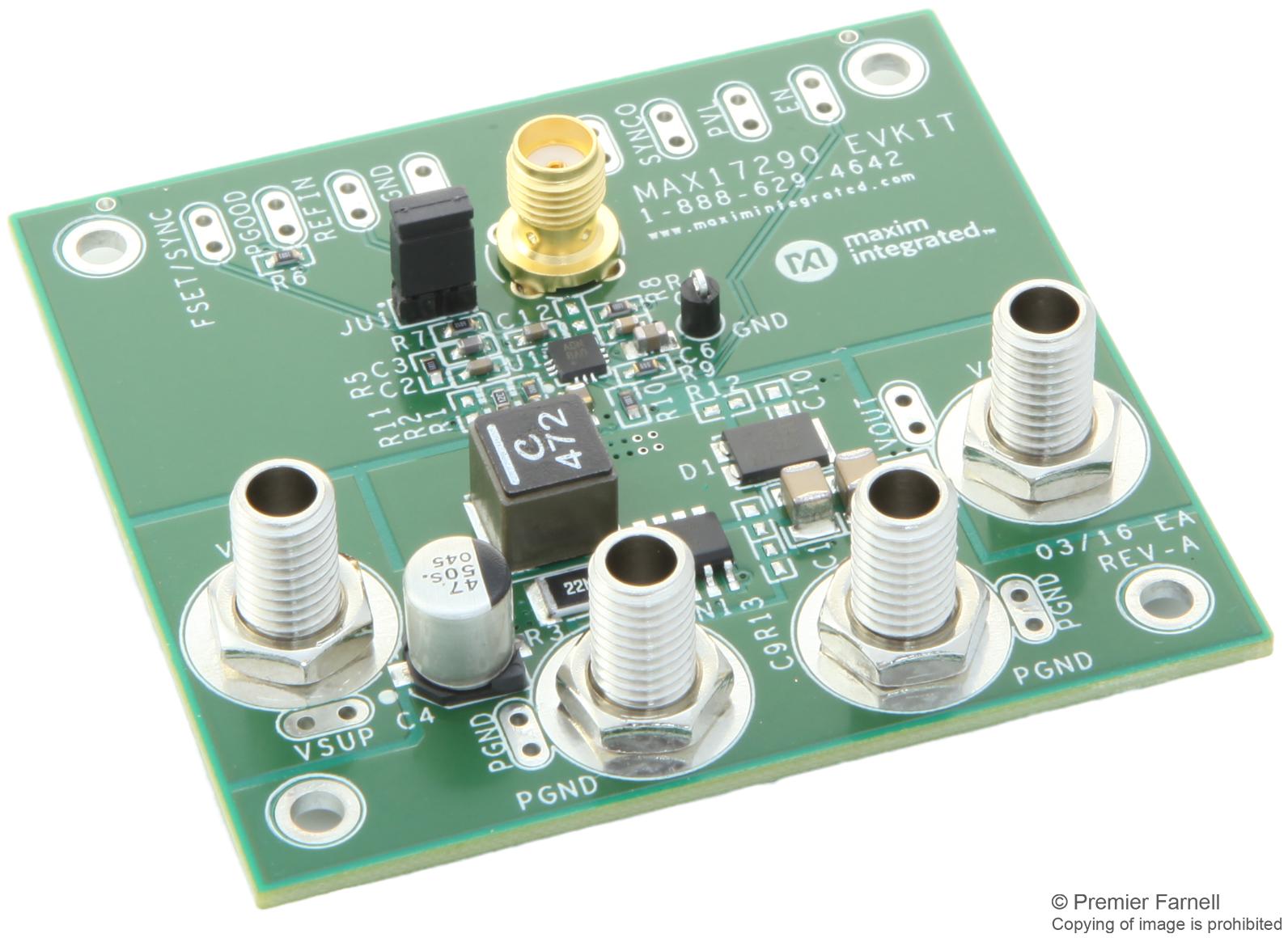 Analog Devices Max17290Evkit# Eval Board, Pwm Boost Controller