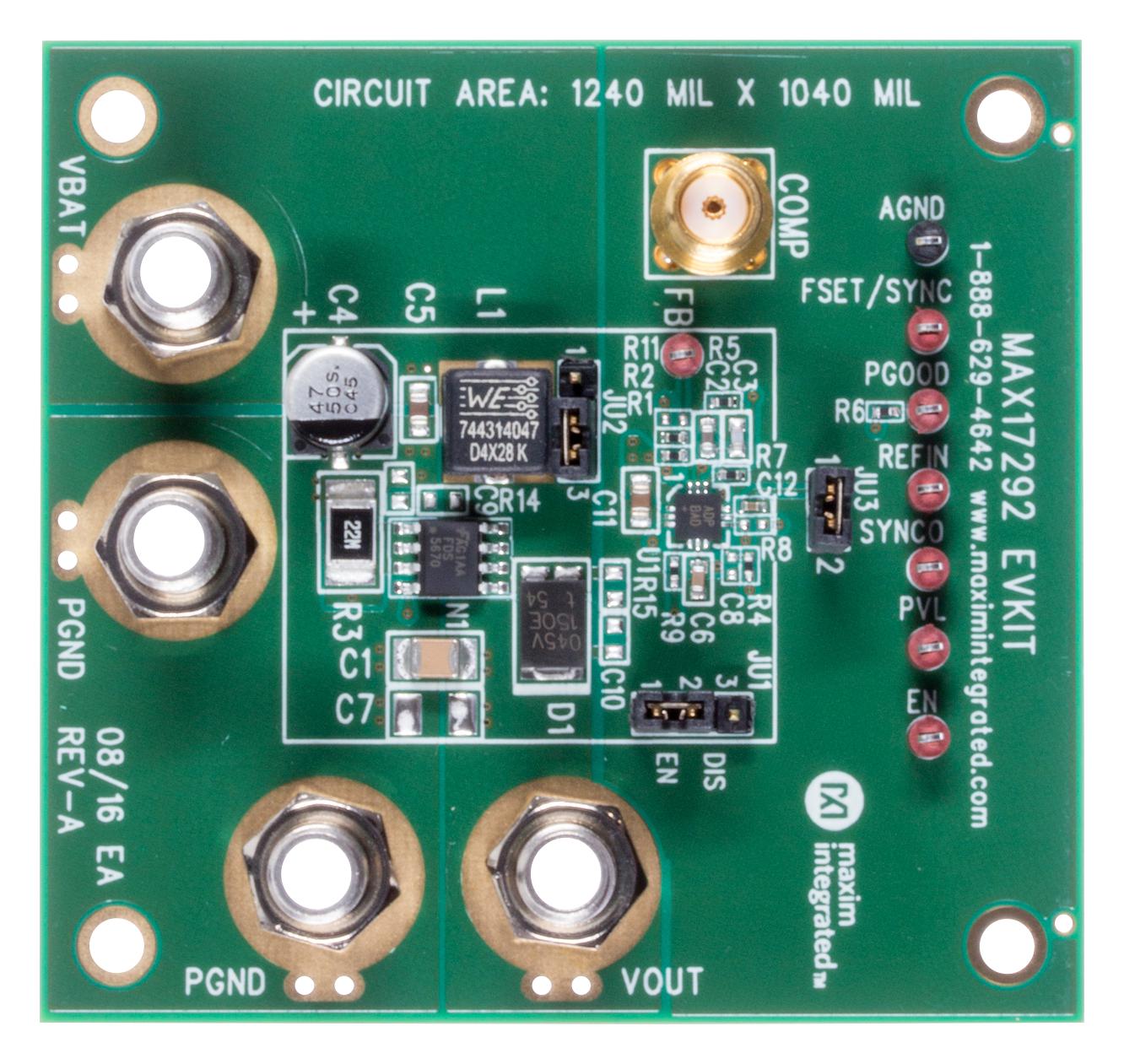 Analog Devices Max17292Evkit# Eval Board, Pwm Boost Controller