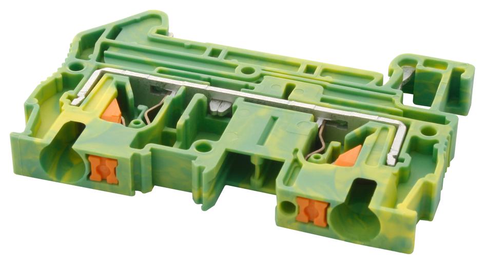 Phoenix Contact 3211766 Terminal Block, Din Rail, 2Pos, 10Awg