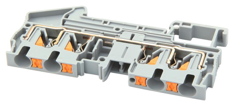 Phoenix Contact 3211797 Terminal Block, Din Rail, 4Pos, 10Awg