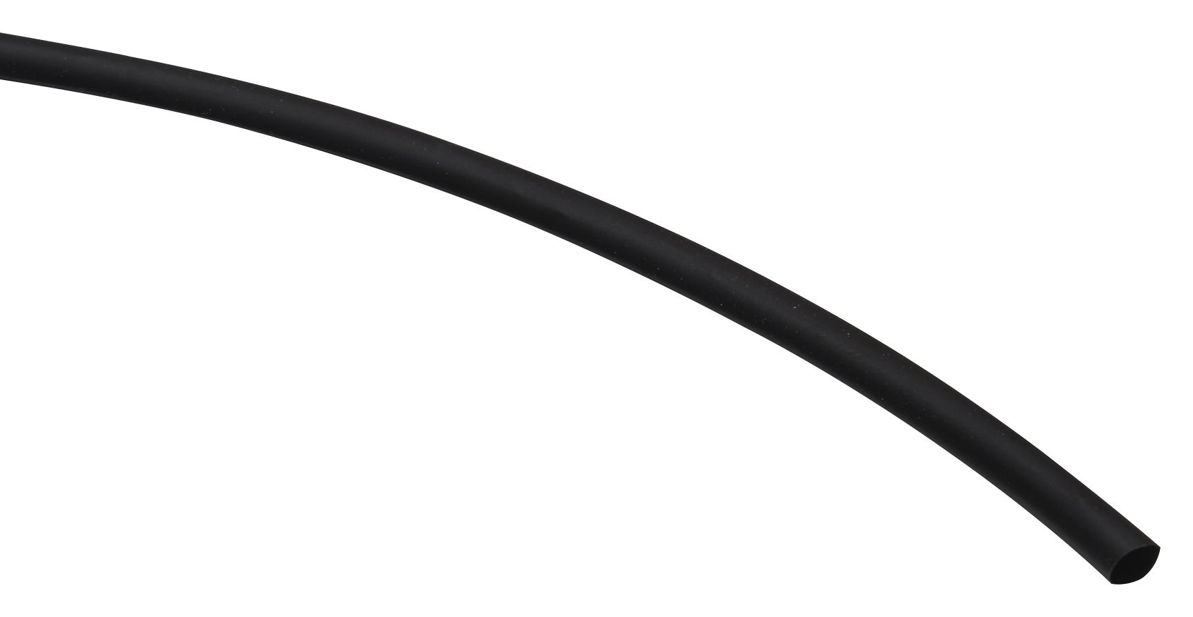 3M Fp-301 1/2 Bl Heat-Shrink Tubing, 2:1, 12.7Mm, Black