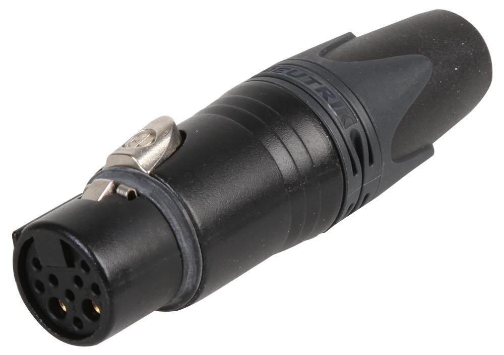 Neutrik Nc10Fxx-14-B Connector, Xlr Audio, Rcpt, 8Sig+2Pwr