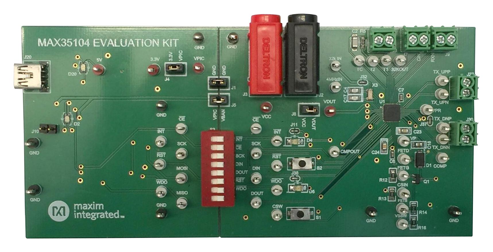 Analog Devices Max35104Evkit# Eval Board, Gas Flow Meter