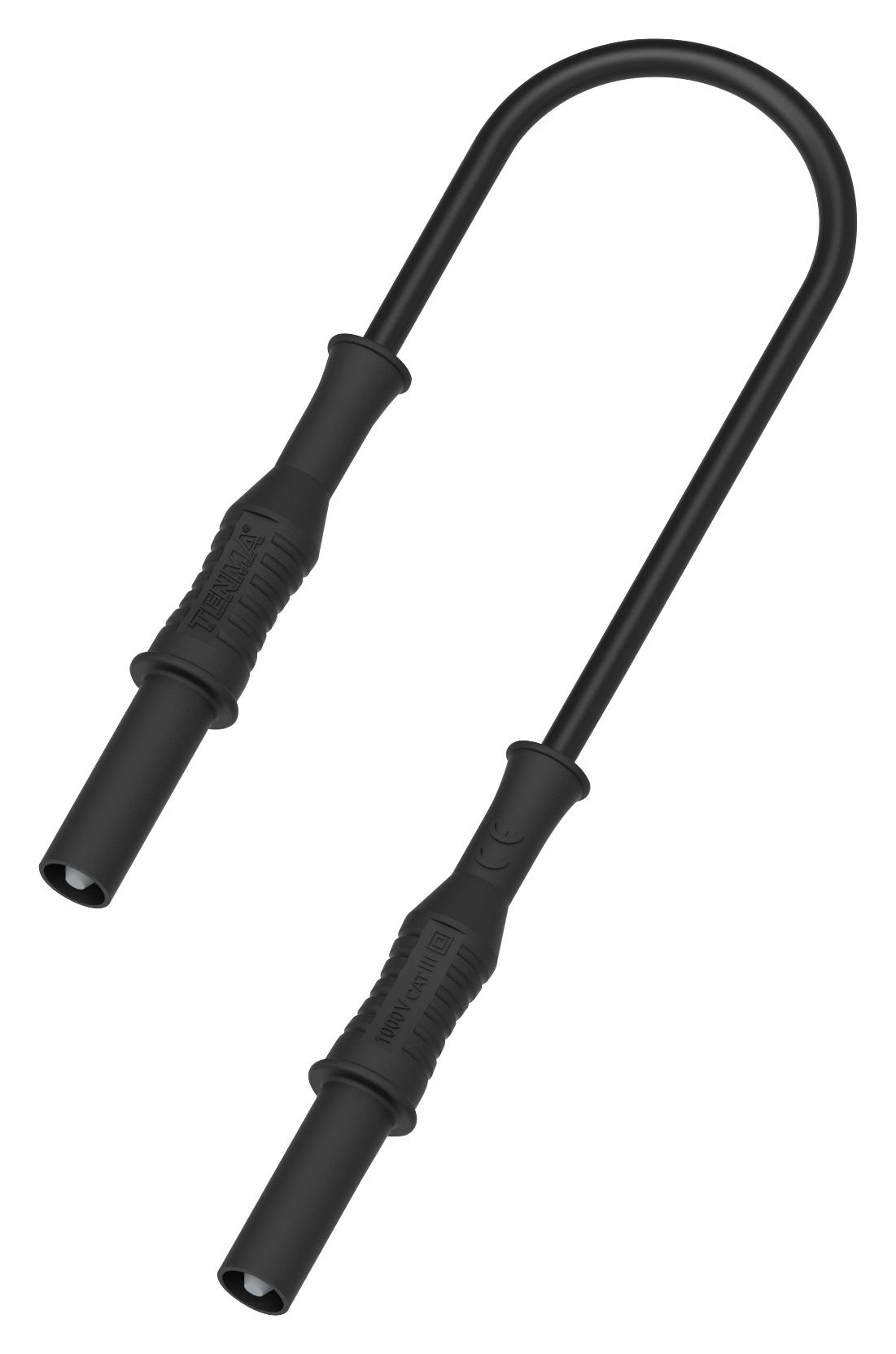 Multicomp Pro 76-1400 4Mm Banana Plug To Plug Lead, Blk, 1.5M