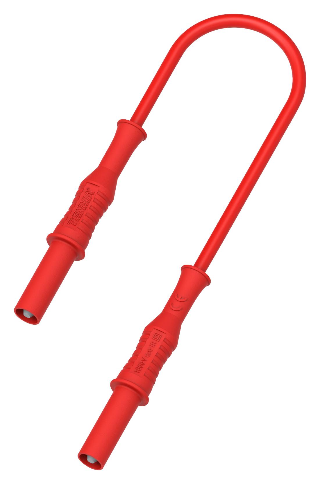 Multicomp Pro 76-016 4Mm Banana Plug To Plug Lead, Red, 1.5M