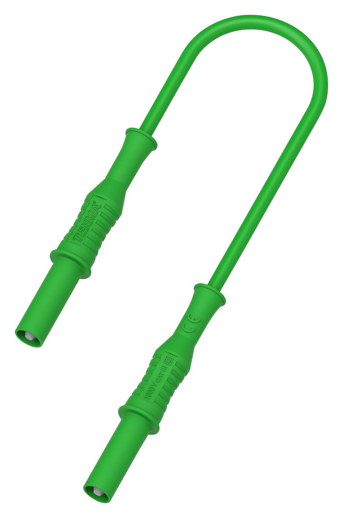 Multicomp Pro 76-1404 4Mm Banana Plug To Plug Lead, Grn, 1.5M