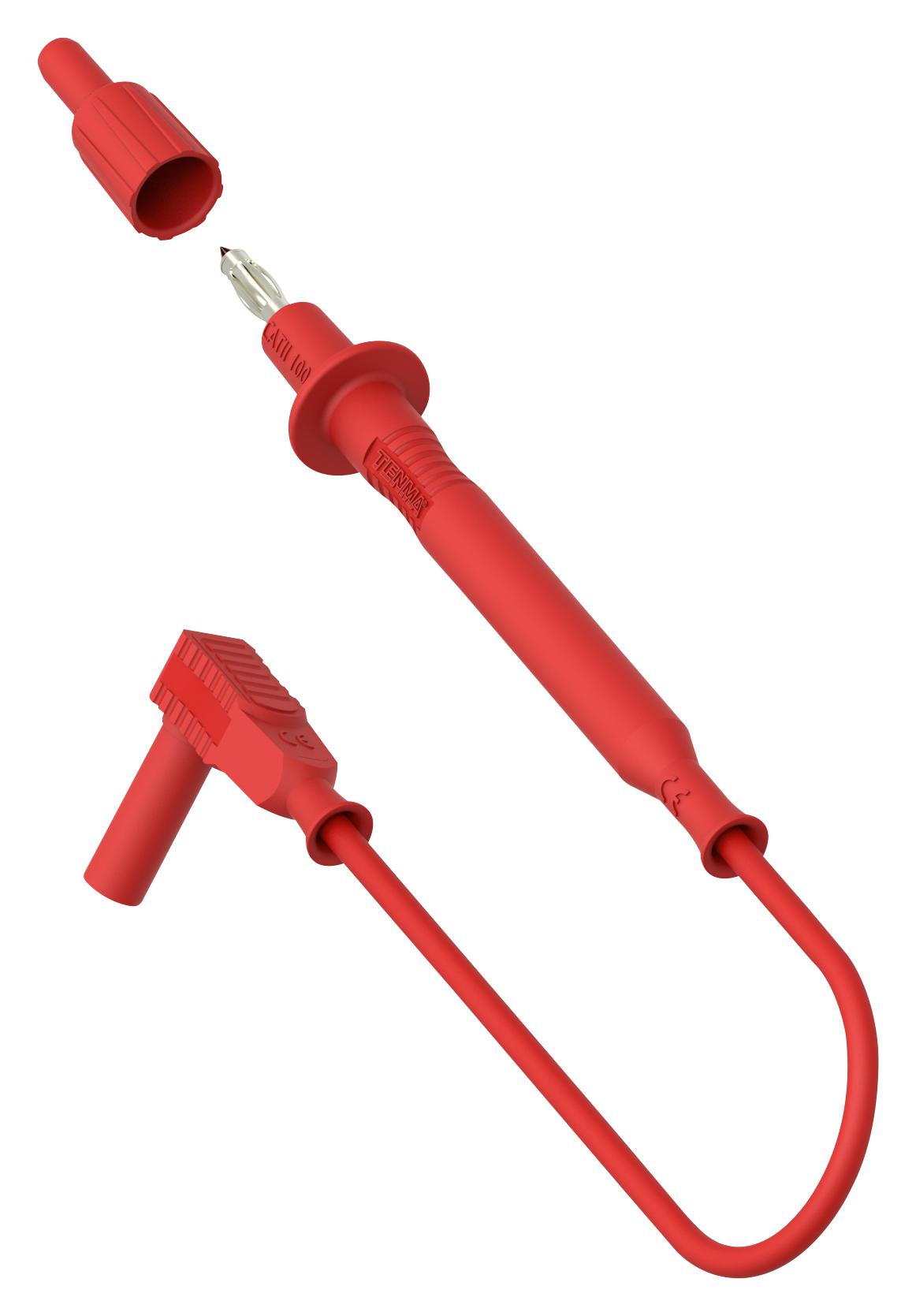 Multicomp Pro 76-046 4Mm Banana Tip Probe-R/a Plug, Red, 1M