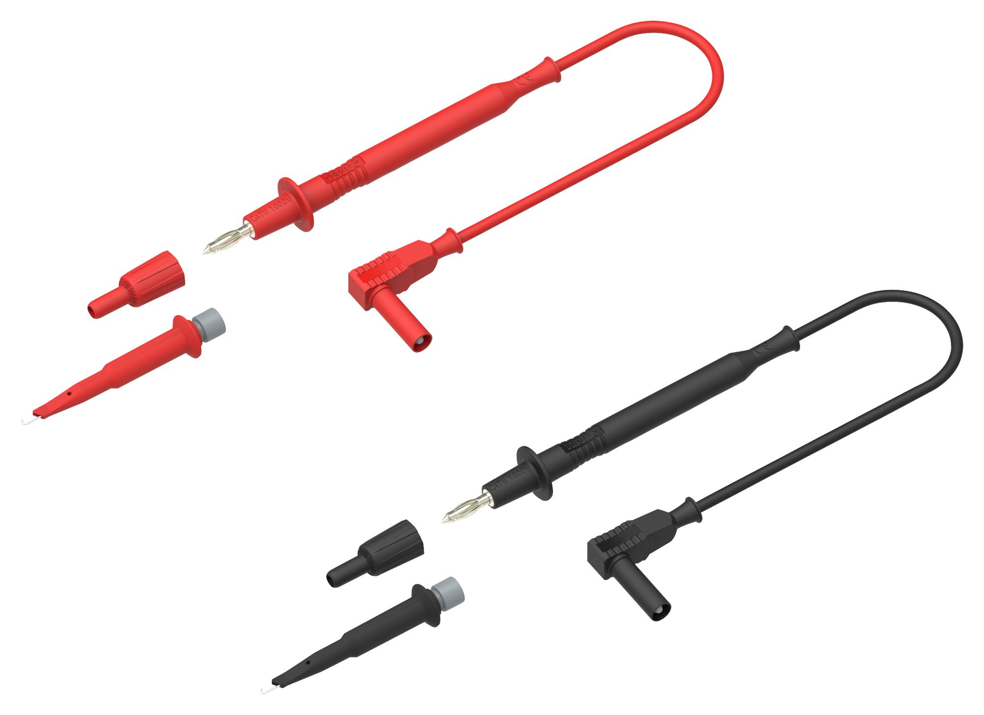 Multicomp Pro 76-091 Test Lead Probe Kit, Black/red