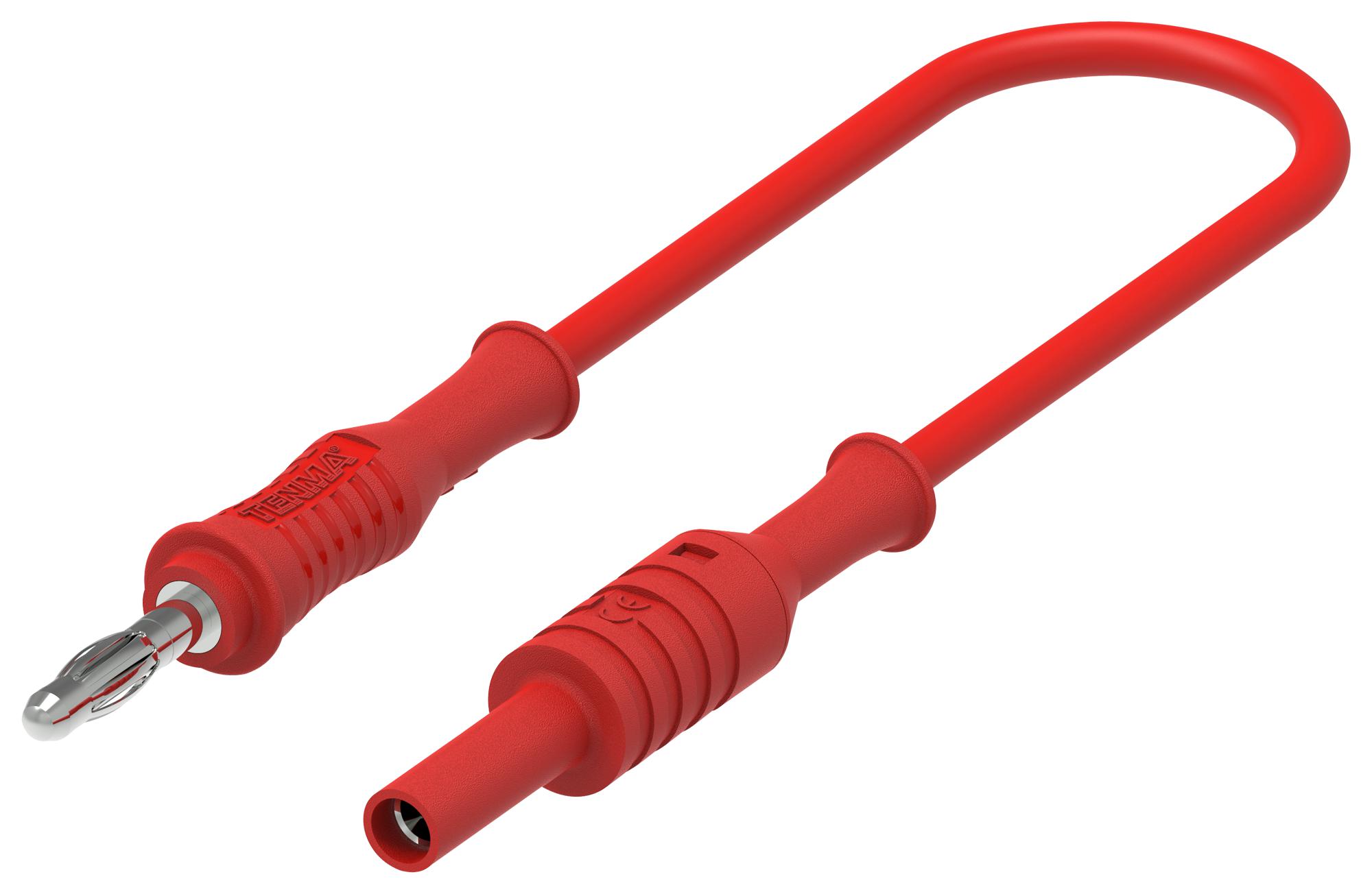 Multicomp Pro 76-101 4Mm Banana Plug-Jack, Red, 500Mm