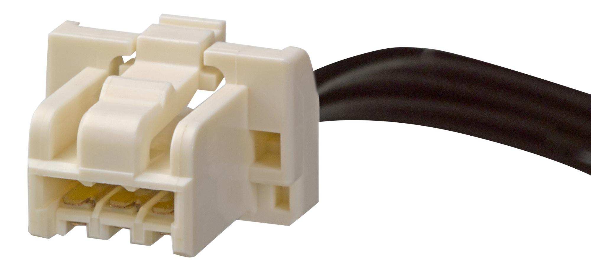 Molex 15135-0301 Cable Assy, 3Pos, Plug-Plug, 100Mm