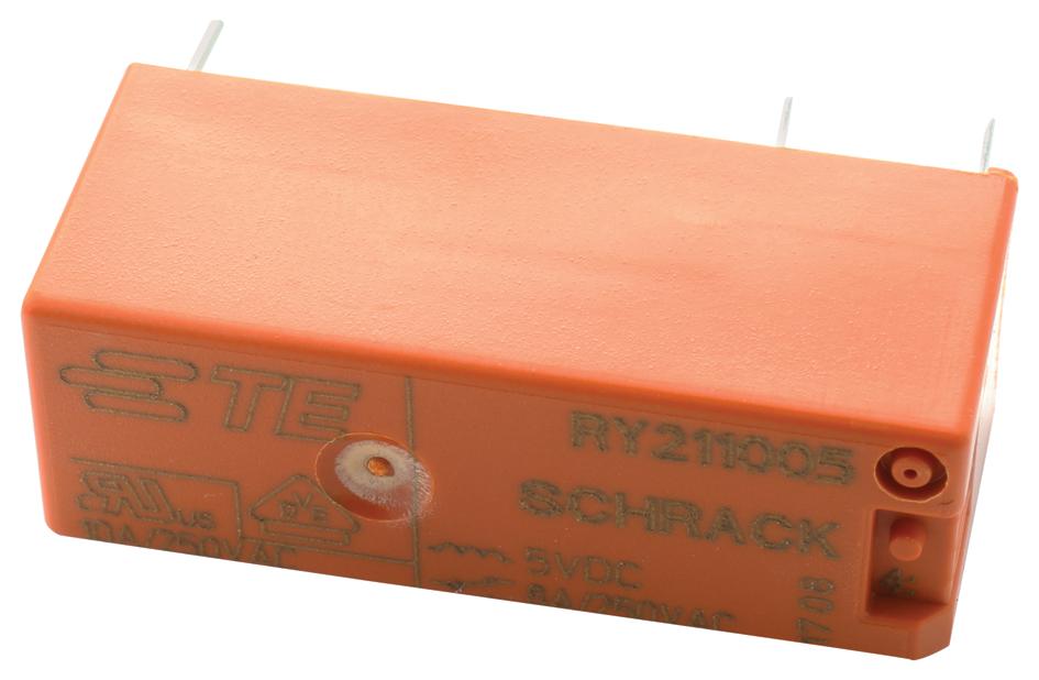 Schrack - Te Connectivity Ry211005 Power Relay, Spdt, 8A, 250Vac, Th