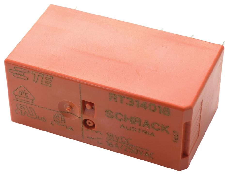 Schrack - Te Connectivity Rt314018 Power Relay, Spdt, 16A, 250Vac, Th