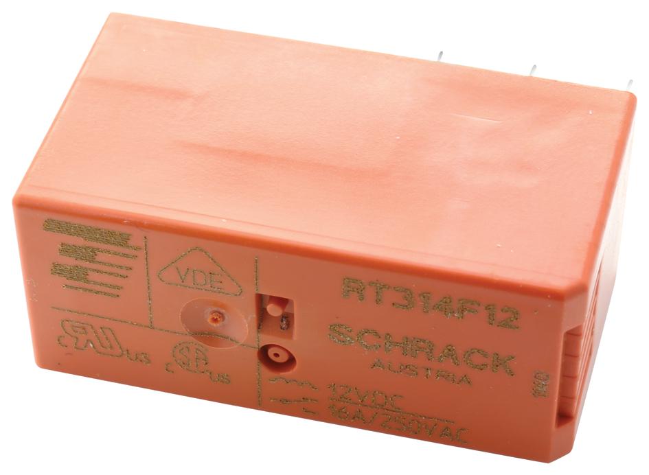 Schrack - Te Connectivity Rt314A24 Power Relay, Spdt, 20A, 250Vac, Th