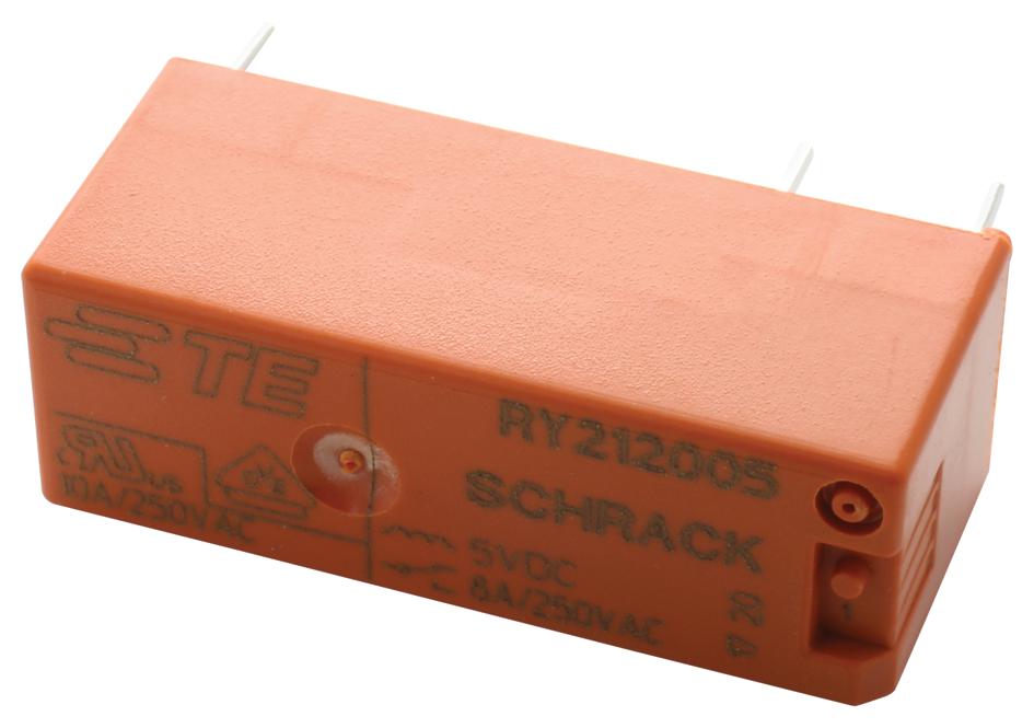 Schrack - Te Connectivity Ry212005 Power Relay, Spdt, 8A, 250Vac, Th