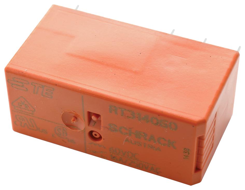 Schrack - Te Connectivity Rt314060 Power Relay, Spdt, 16A, 250V, Th