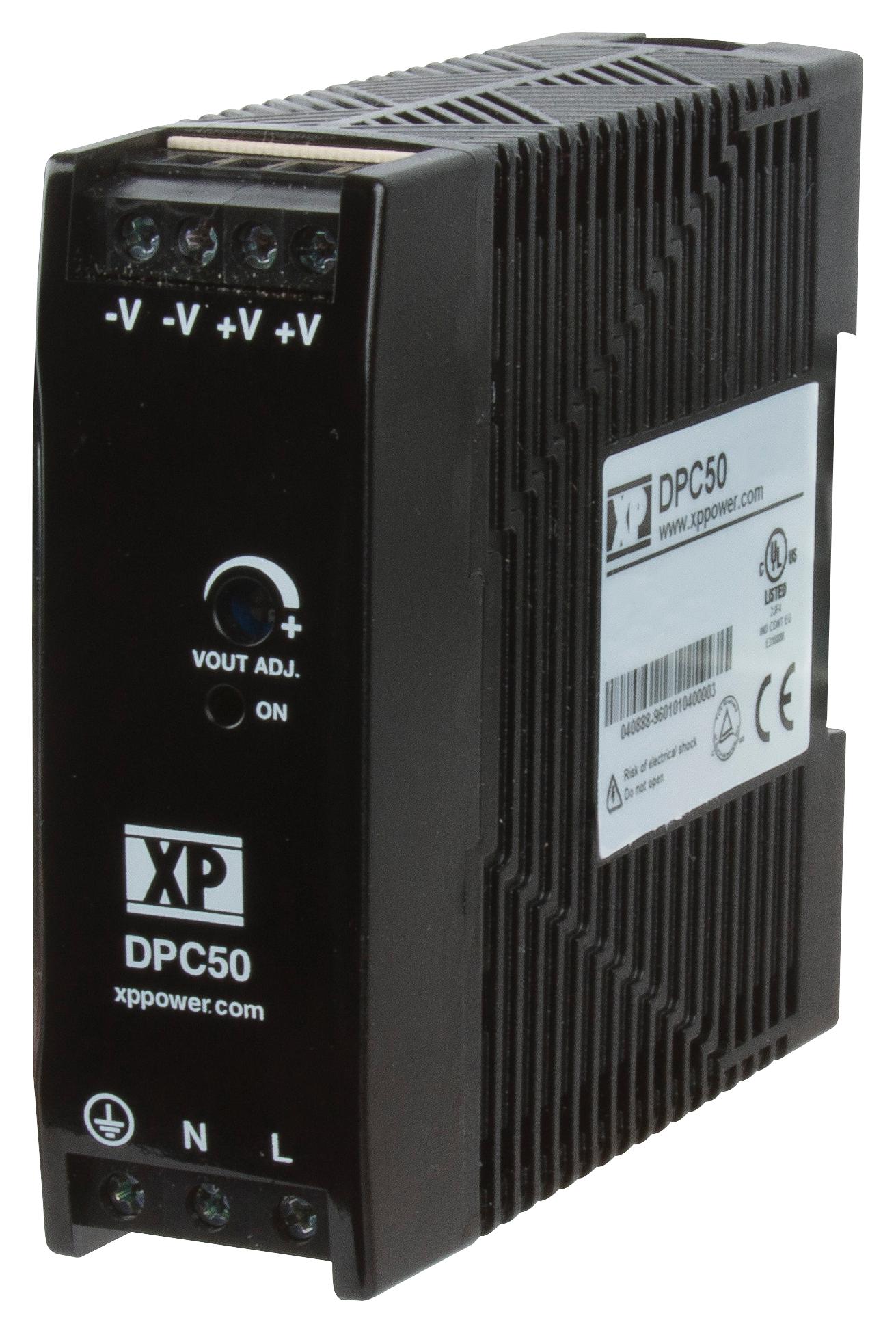 Xp Power Dpc50Us24 Power Supply, Ac-Dc, 24V, 2.1A