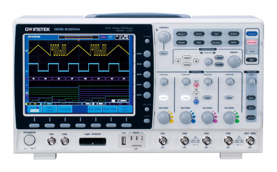 Gw Instek Gds-2304A Dso, 300Mhz, 4Ch, 2Gsps, Svga Lcd